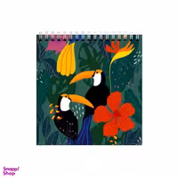 دفتر طراحی بامبیلیپ طرح گل ها و پرندگان کد 4499385