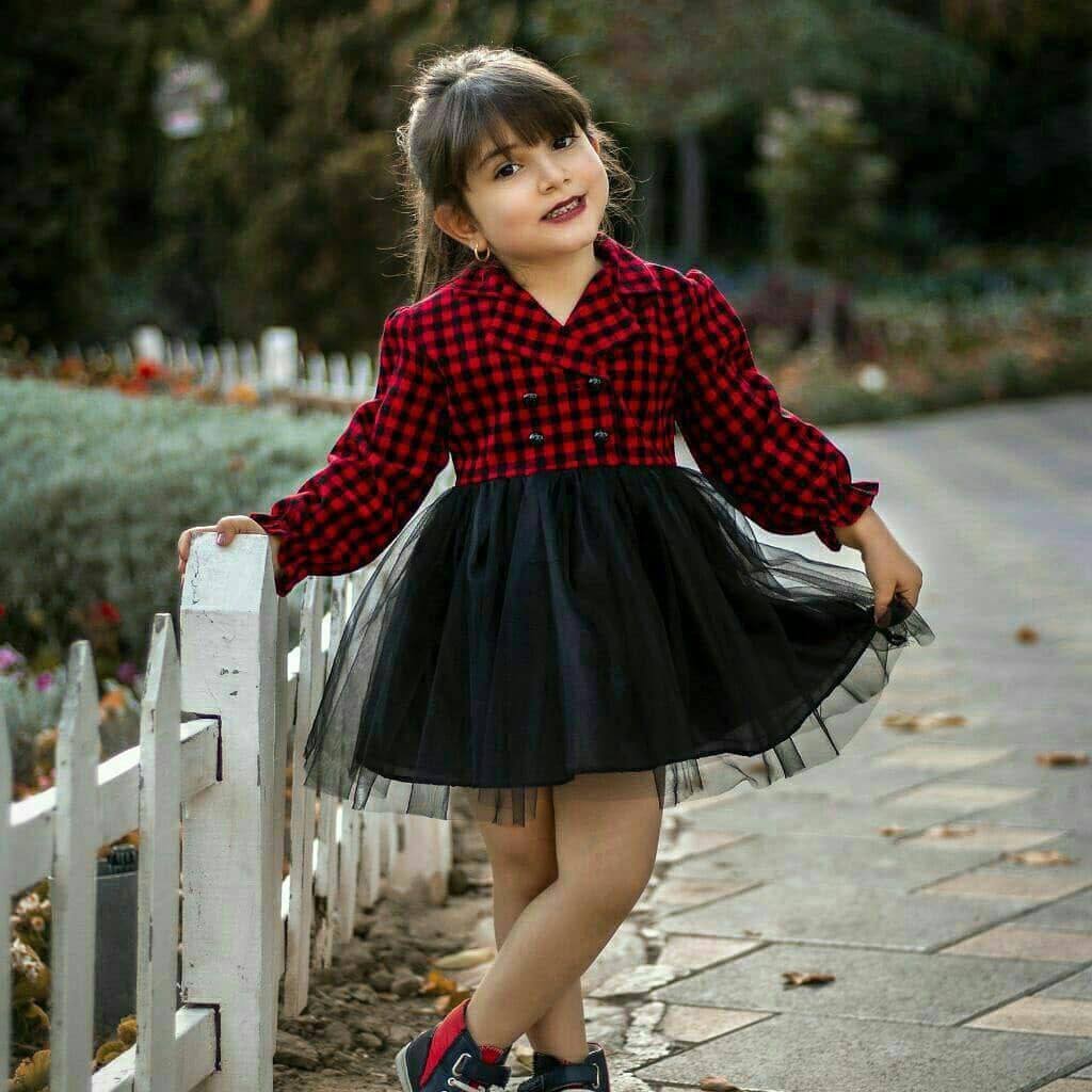 پیراهن پاییزه دخترانه