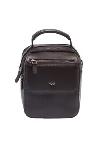 کیف پیام رسان چند رنگ مردانه چرم قهوه 21285a7p Tergan