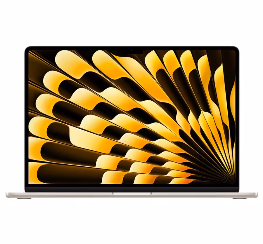 لپ تاپ اپل 15.3 اینچی مدل Apple MacBook Air 2023 Starlight MQKU3  پردازنده M2 رم 8GB حافظه 256GB SSD