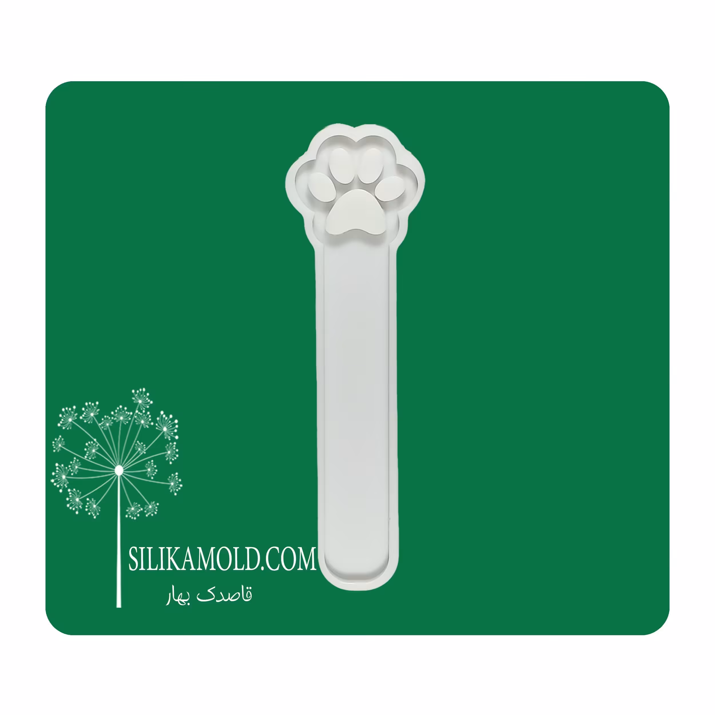 قالب سیلیکونی رزین مدل بوک مارک طرح پنجه گربه کد BK-RD1