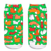 جوراب بدون ساق گالری کراس ماه طرح روباه 1015