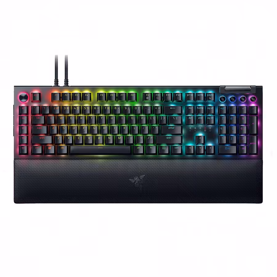 قیمت و خرید کیبورد گیمینگ باسیم ریزر BlackWidow V4 Pro Yellow Switch | یاس ارتباط