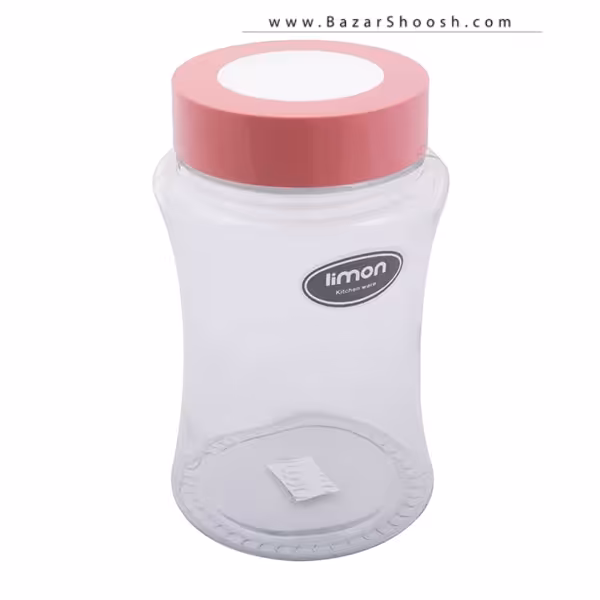 جای حبوبات 25سانتی‌متری شیشه‌ای لیمون مدل نسترن