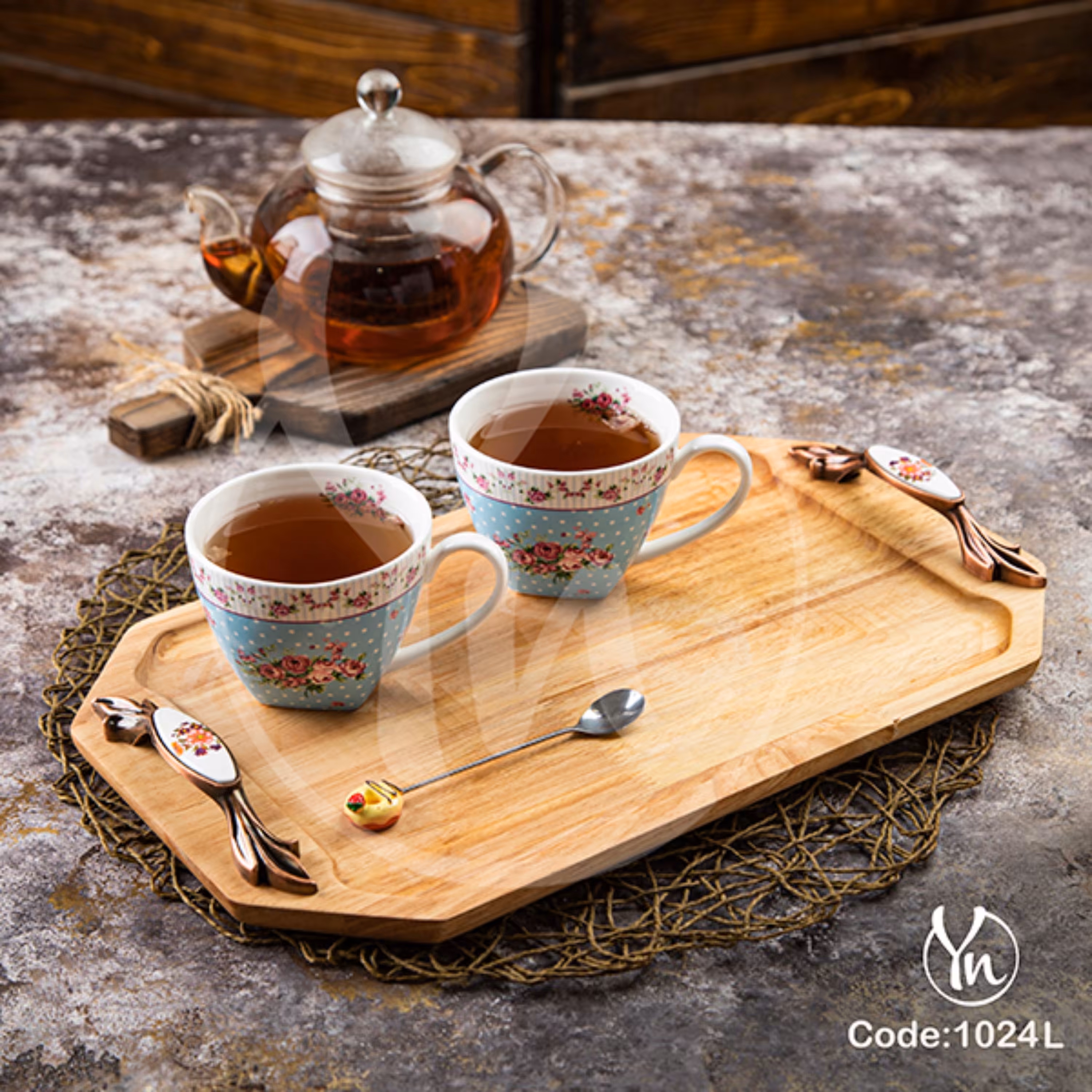 سینی بزرگ دسته فلزی