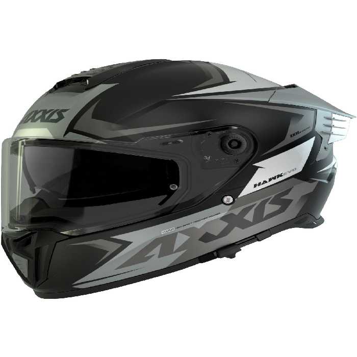 کلاه کاسکت موتورسیکلت خاکستری تیتانیوم HAWK EVO IXIL اورجینال Axxis