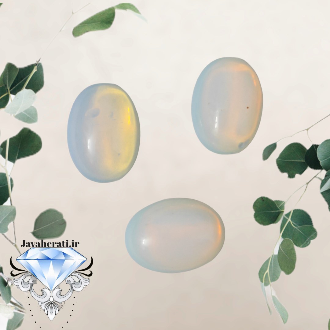 نگین انگشتری اوپالین هفت رنگ زیبا