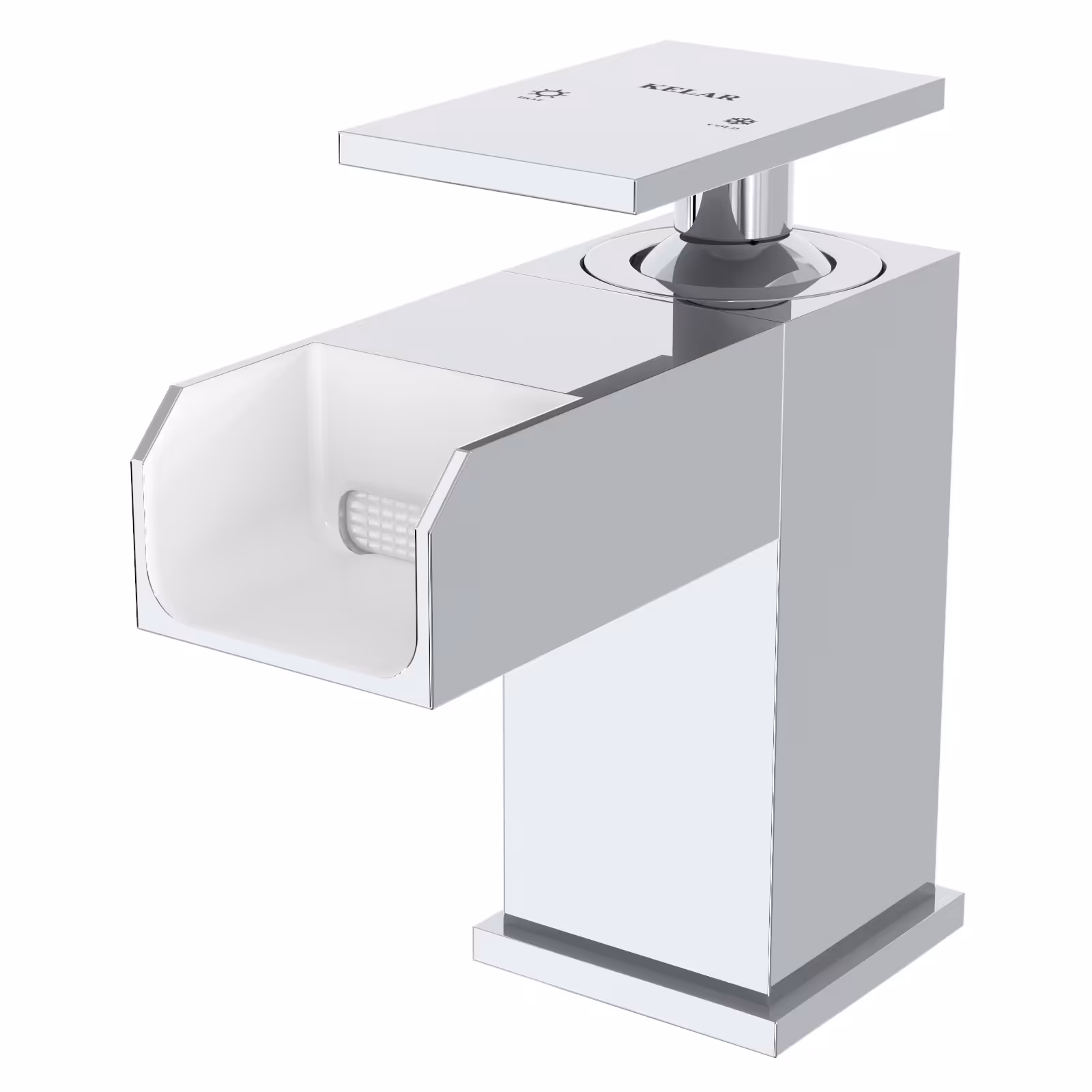 شیر روشویی کلار مدل فلت آبشاری