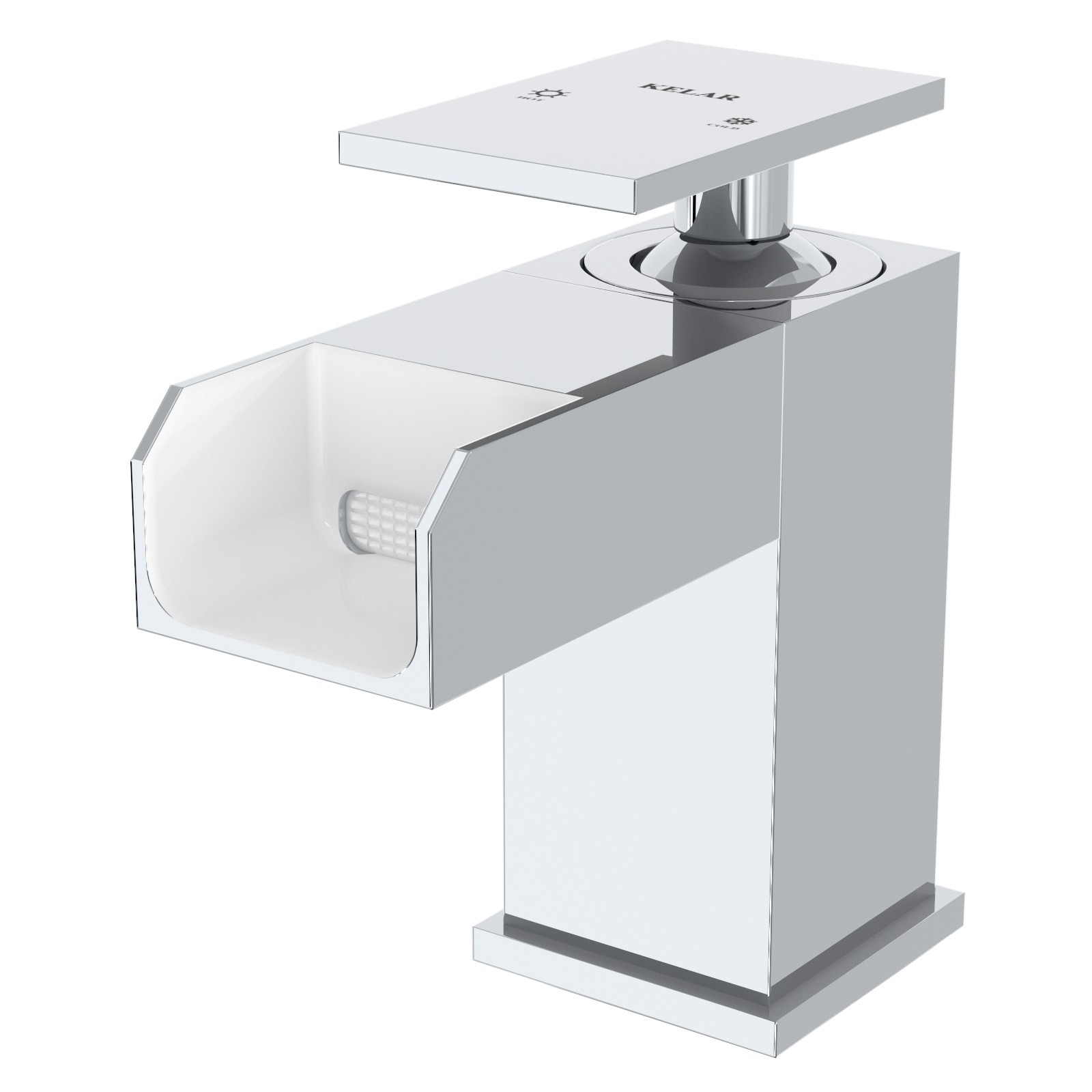 شیر روشویی کلار مدل فلت آبشاری