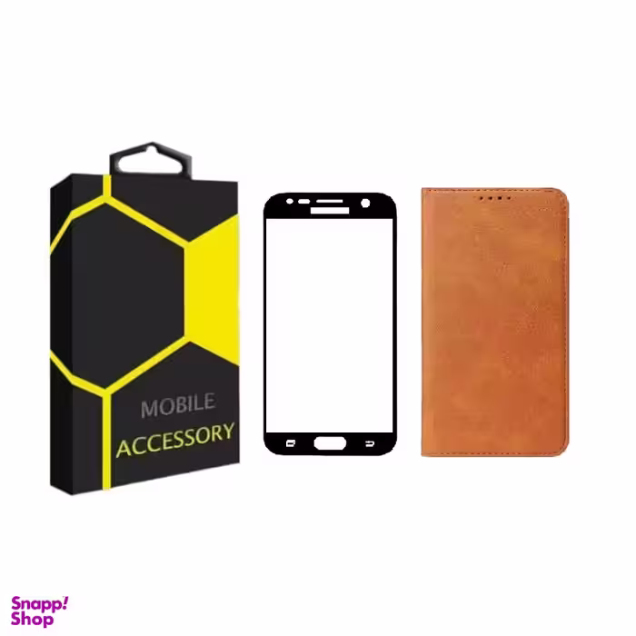 کیف موبایل مدل کلاسوری مناسب سامسونگ Galaxy A7 2017 / A720 به همراه محافظ صفحه نمایش