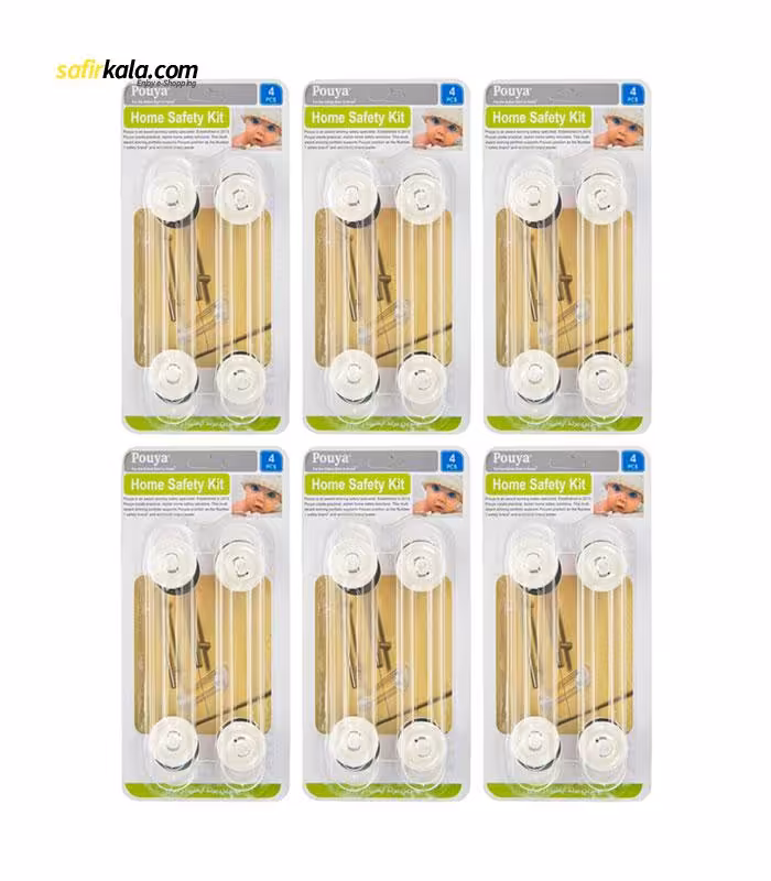 قفل درب کابینت مدل Home Safety Kit شش بسته 4 عددی