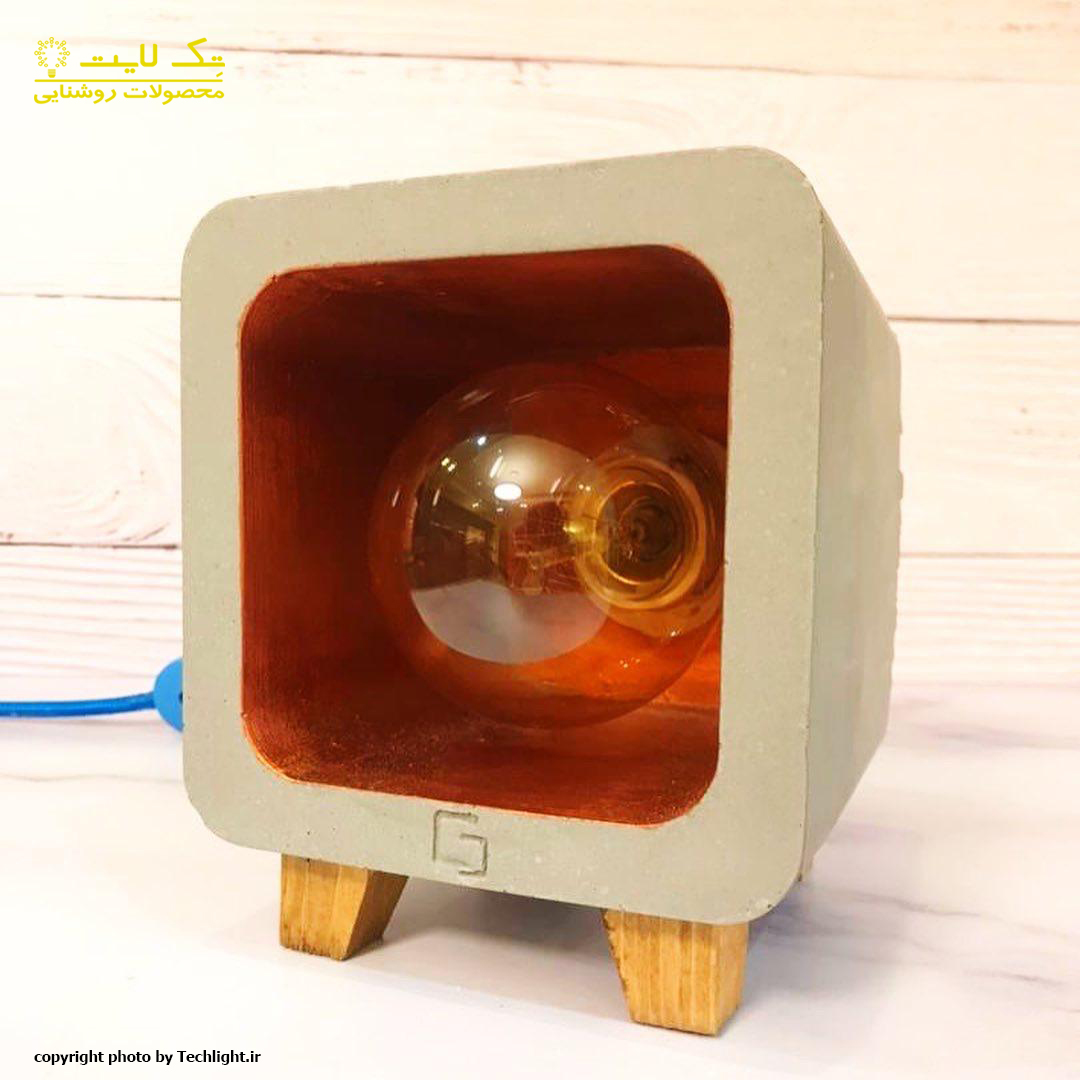 چراغ رومیزی بتنی