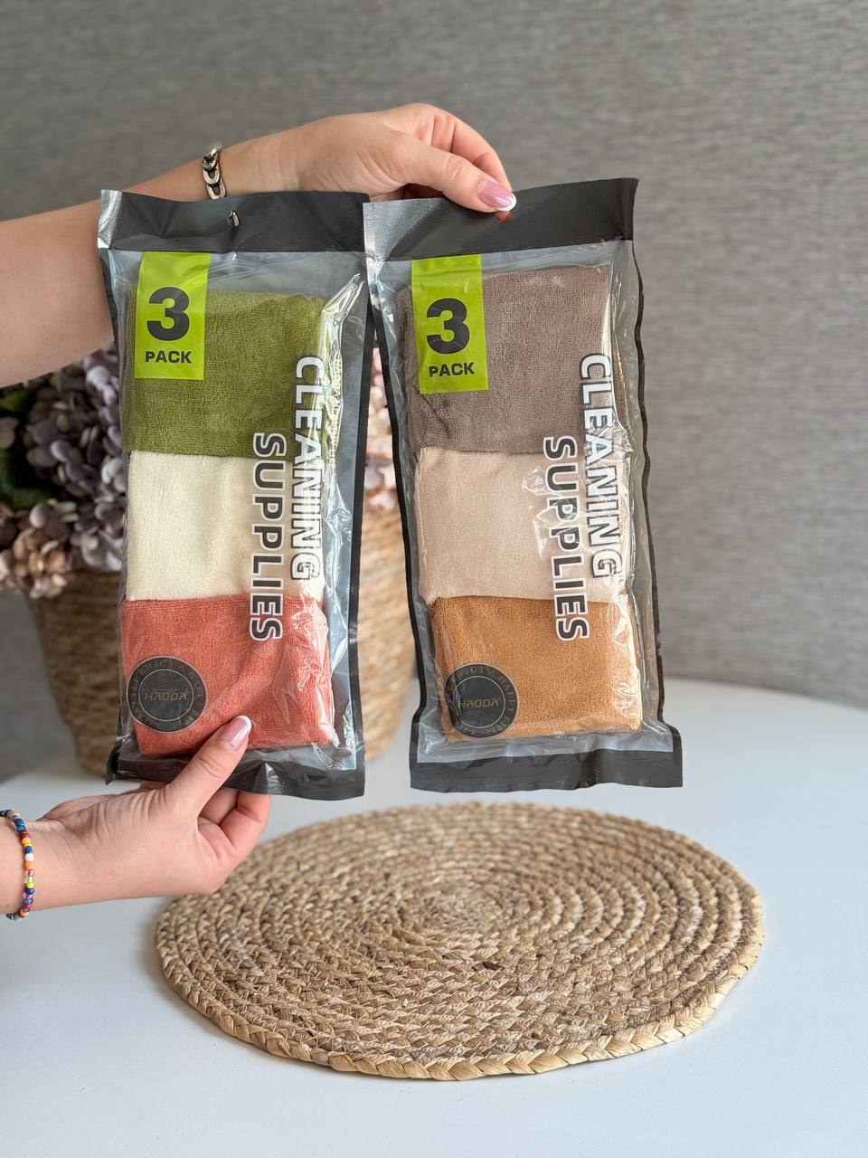 دستمال 3 عددی میکروفایبر هائودا HAODA کد 5266