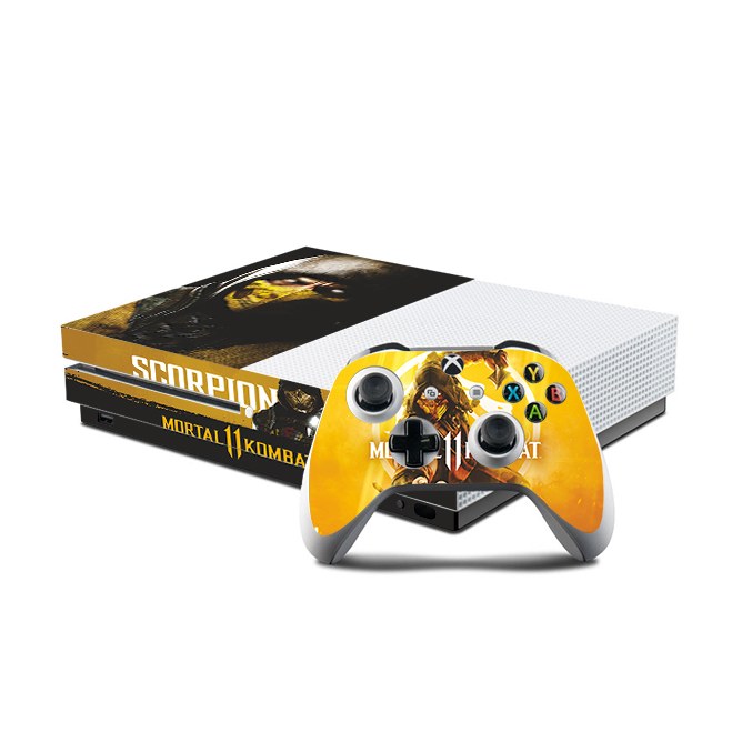 اسکین(برچسب)Xbox one s -طرح mortal kombat-مدل one s-کد1-سفارشی