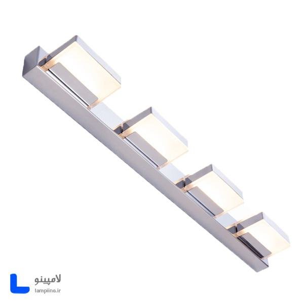 چراغ دیواری بالا آینه و بالا تابلو روشا نقره ای 60 cm مدل A48-4