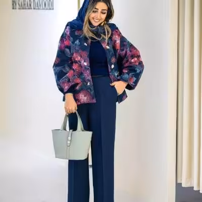 ست کت و شلوار مدل فلاور