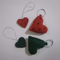 جا کلیدی نمدی 4 عددی مدل قلب ویژه یلدا