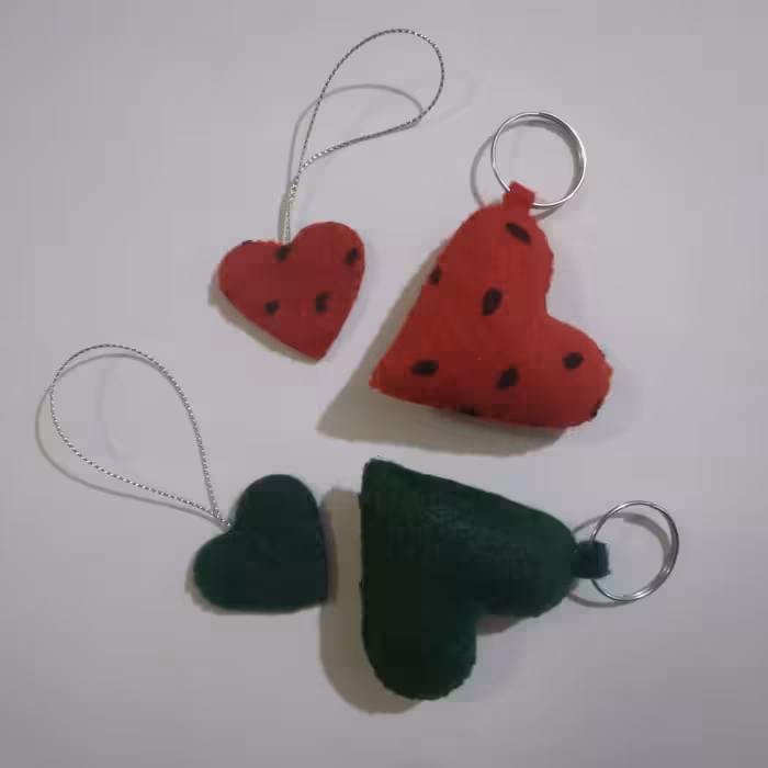 جا کلیدی نمدی 4 عددی مدل قلب ویژه یلدا