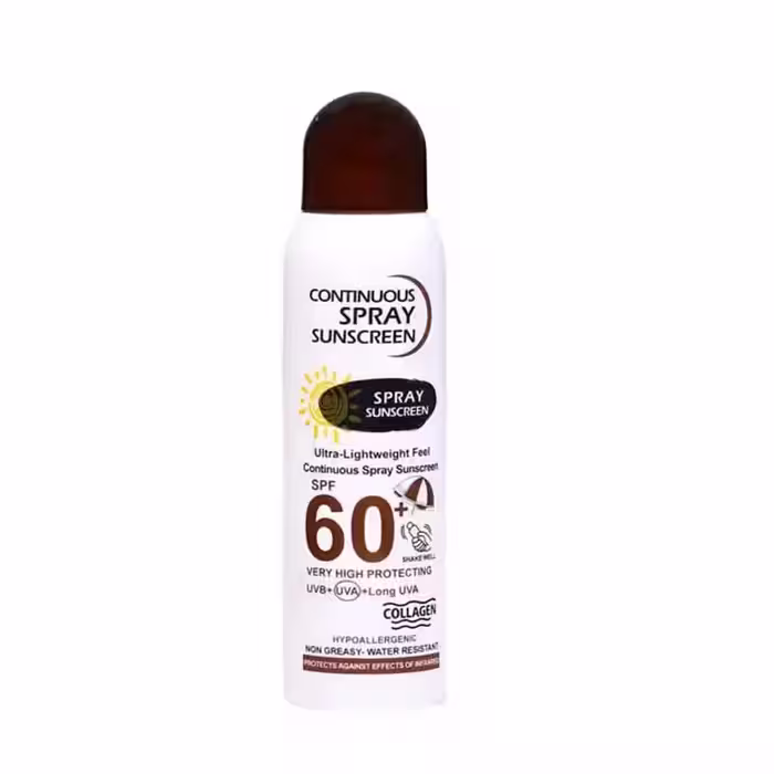 اسپری ضد آفتاب CONTINUOUS حاوی کلاژن با spf 60