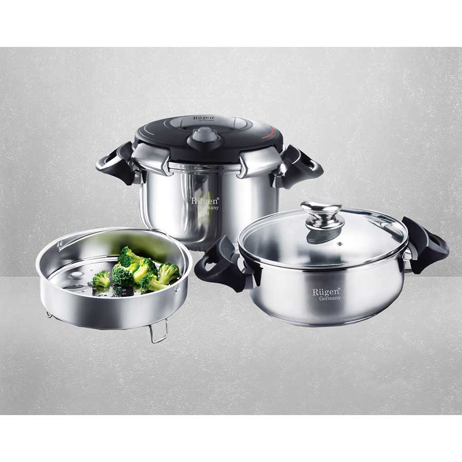 زودپز روگازی دوقلو روگن مدل Rugen twin Pressure cooker Ru-6020