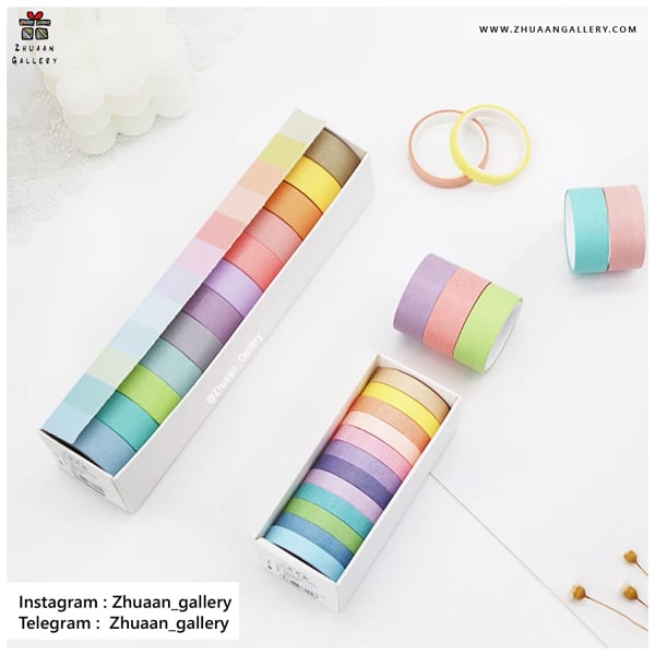 ست چسب واشی Rainbow Color رنگی