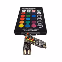 لامپ سکن SMD کنترل دار RGB دو عدد لامپ همراه با ریموت کنترل