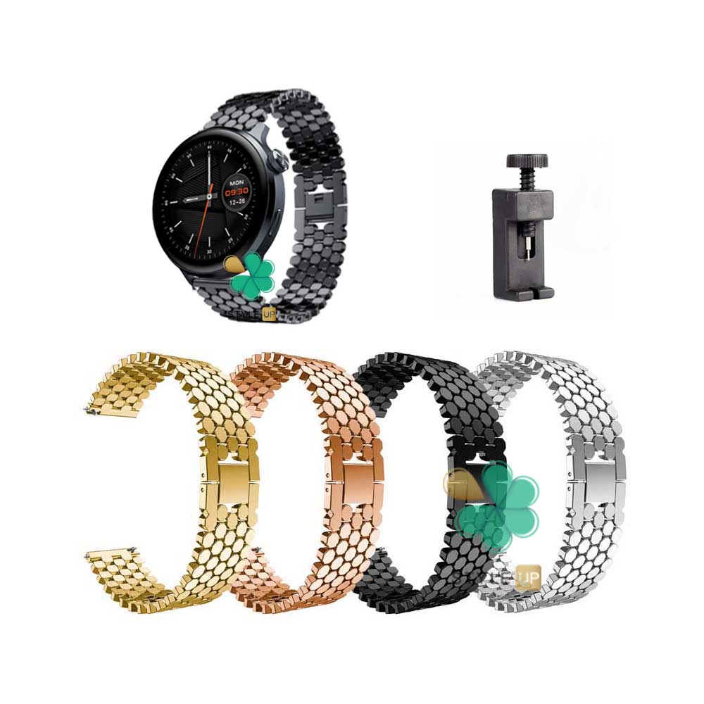 بند ساعت استیل کندویی مناسب شیائومی Mibro Lite 2