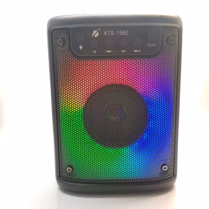 اسپیکر  3 اینچ  دارای  رقص نور    قابلیت  رم  فلش  بلوتوث  AUX