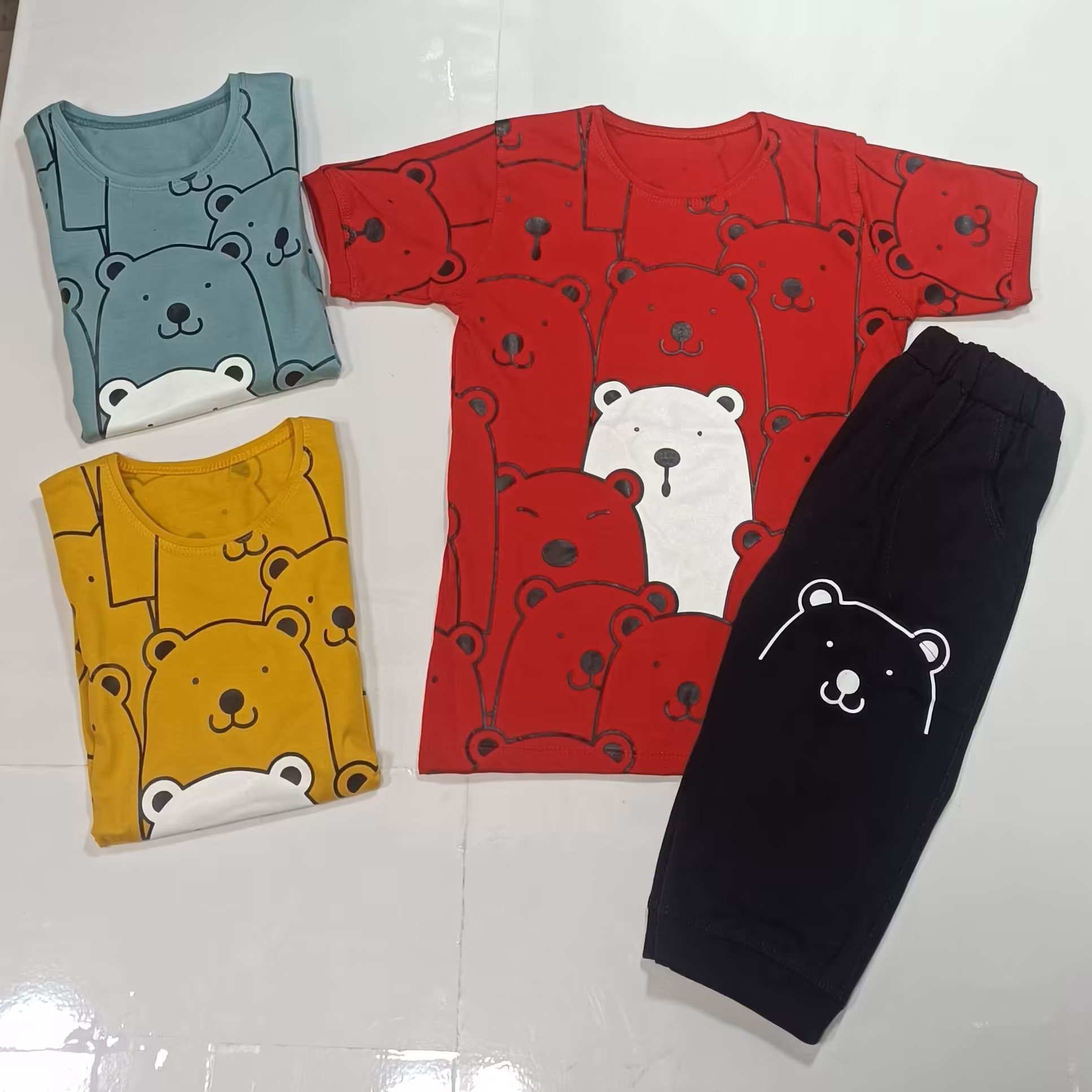 تیشرت شلوارک اسپرت   سایز 55-60جنس سوپر پنبه 100 درصد