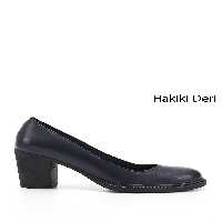 کفش پاشنه کلاسیک آبی زنانه دختر HEEP اورجینال GÖNDERİ(R)