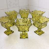 شیشه رنگی رنگ آمیزی شده با رنگ  ثابت بی.ان.اس B.N.S(یک دست 6 تایی)