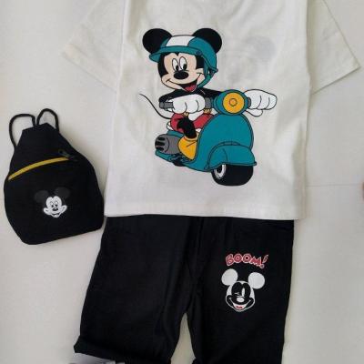 ست تیشرت شلوار پسرانه   کوله