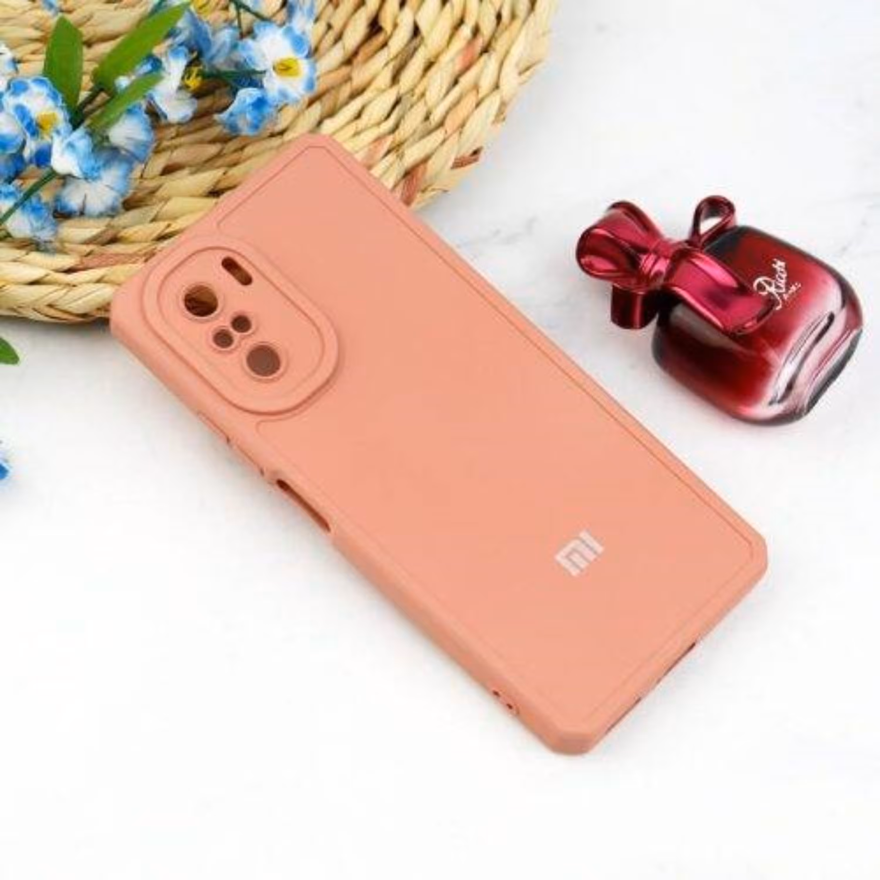 گارد سیلیکونی ژله ای Cam Sheild محافظ لنزدار Xiaomi Poco F3 رنگ کالباسی