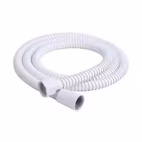 شلنگ دوش ریزبافت سفید تمام برنج 