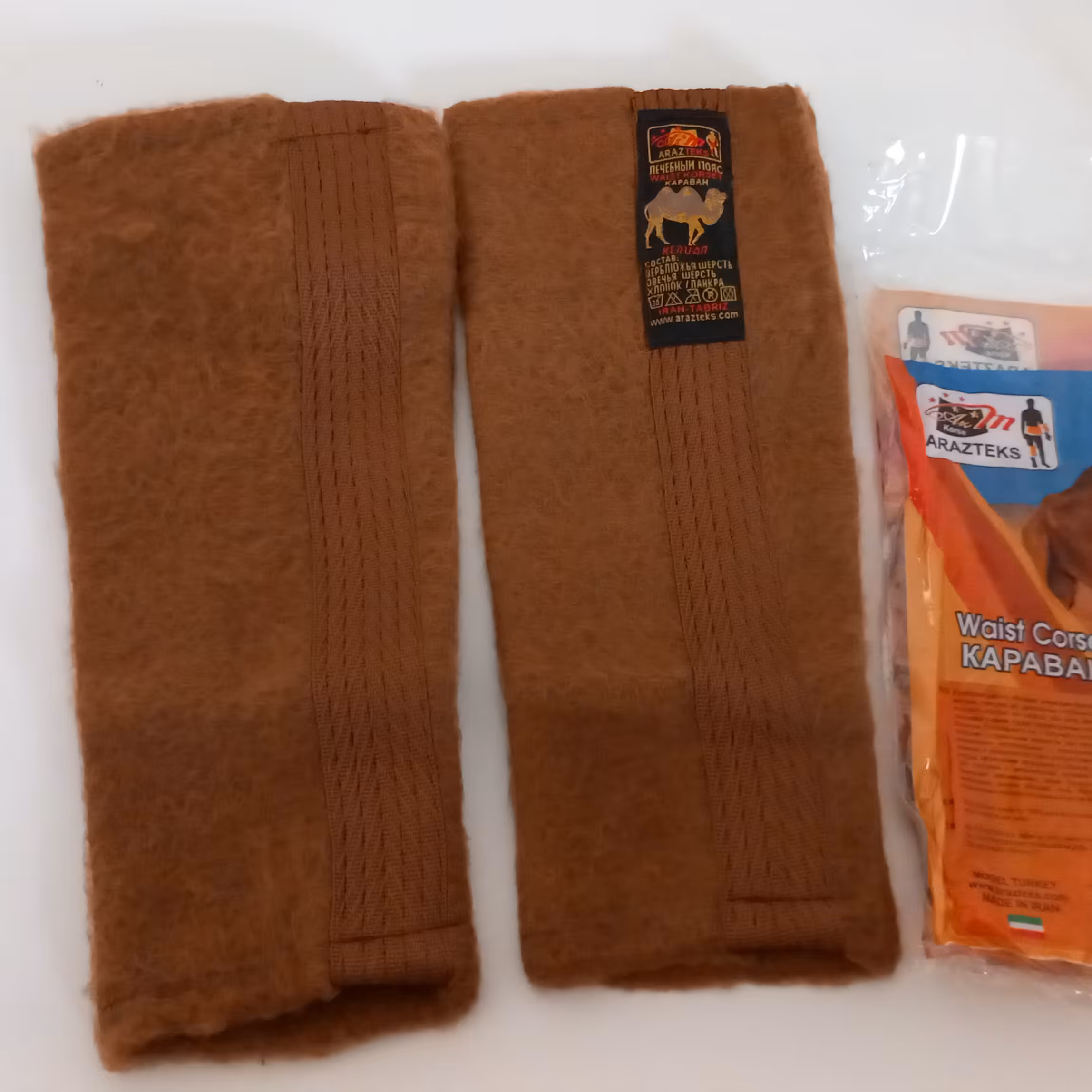 زانو بند پشم شتر درجه یک ساق پا(پک 2عددی) زنانه مردانه