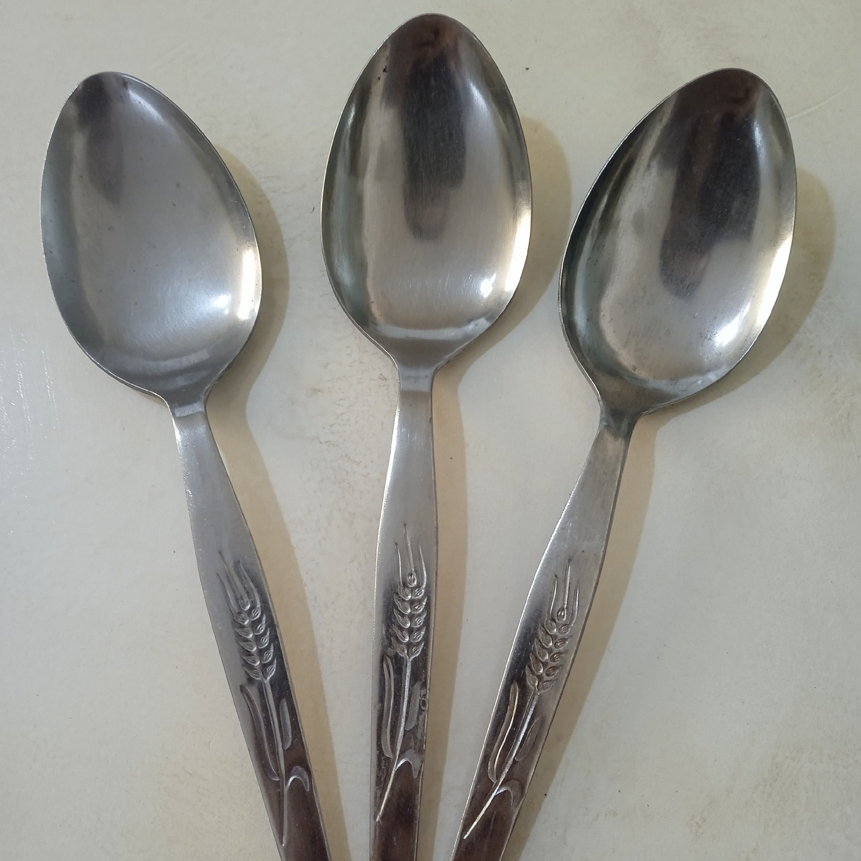 قاشق غذاخوری شش عددی ژاپن اصل طرح گندم 