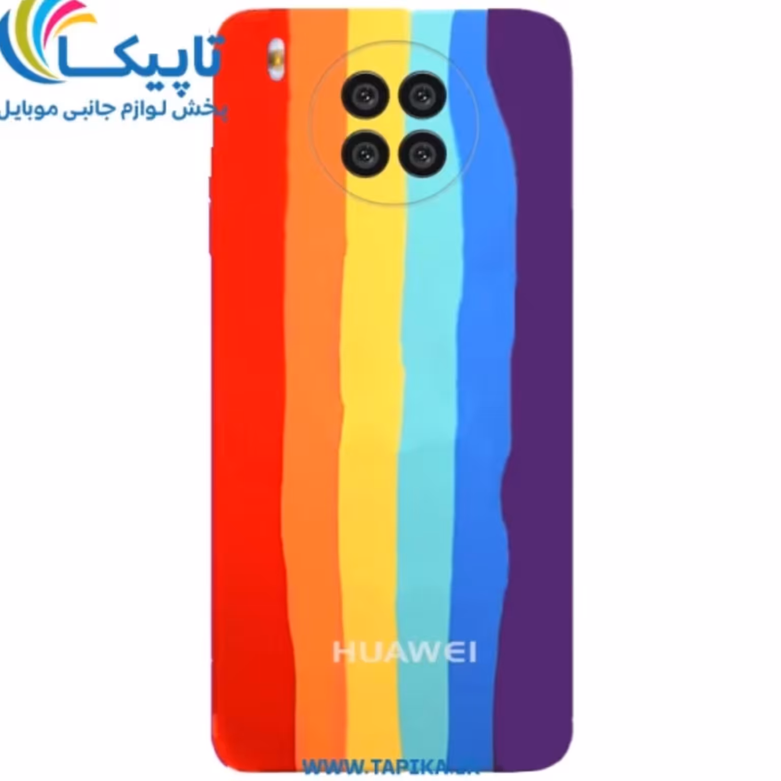 کاور سیلیکونی آبرنگی مناسب گوشی هواوی هانر 50لایت رنگ قرمز

