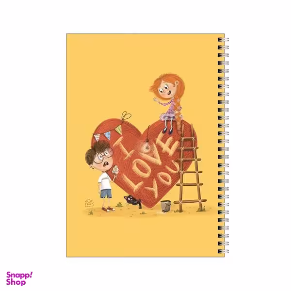 دفتر مشق 80 برگ بامبیلیپ طرح دوستت دارم کد 4031262