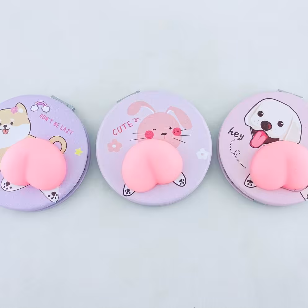 آینه گرد دو طرفه طرح حیوانات