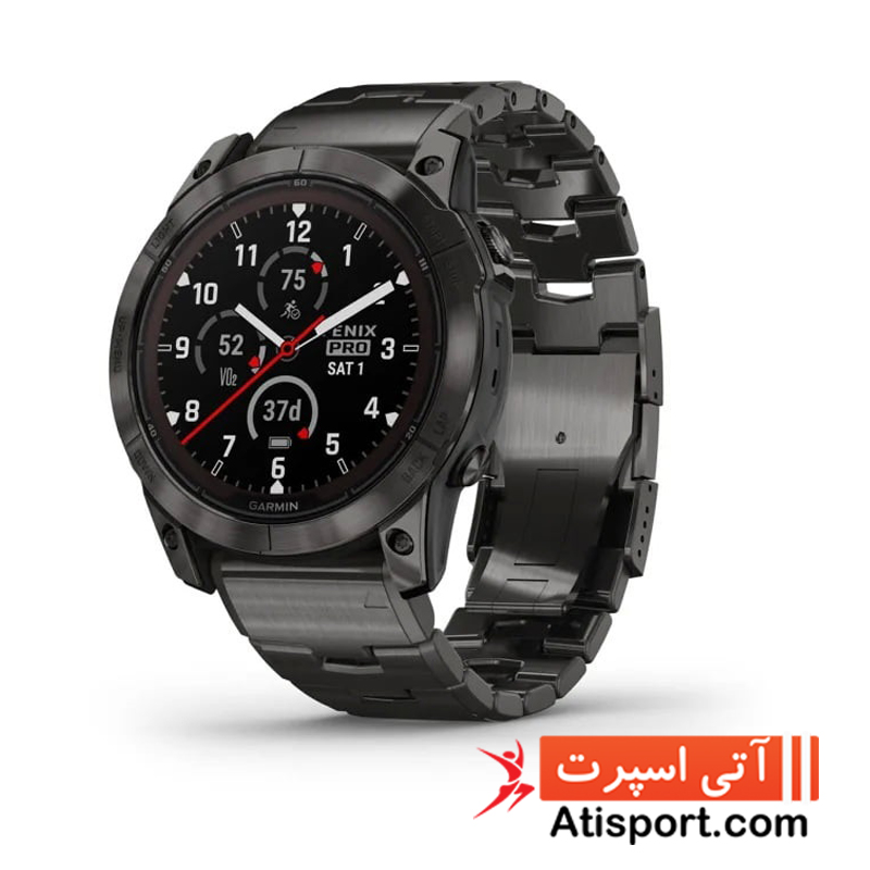 ساعت گارمین Fenix 7X Pro Sapphire Solar Edition Titanium  کد 277830
