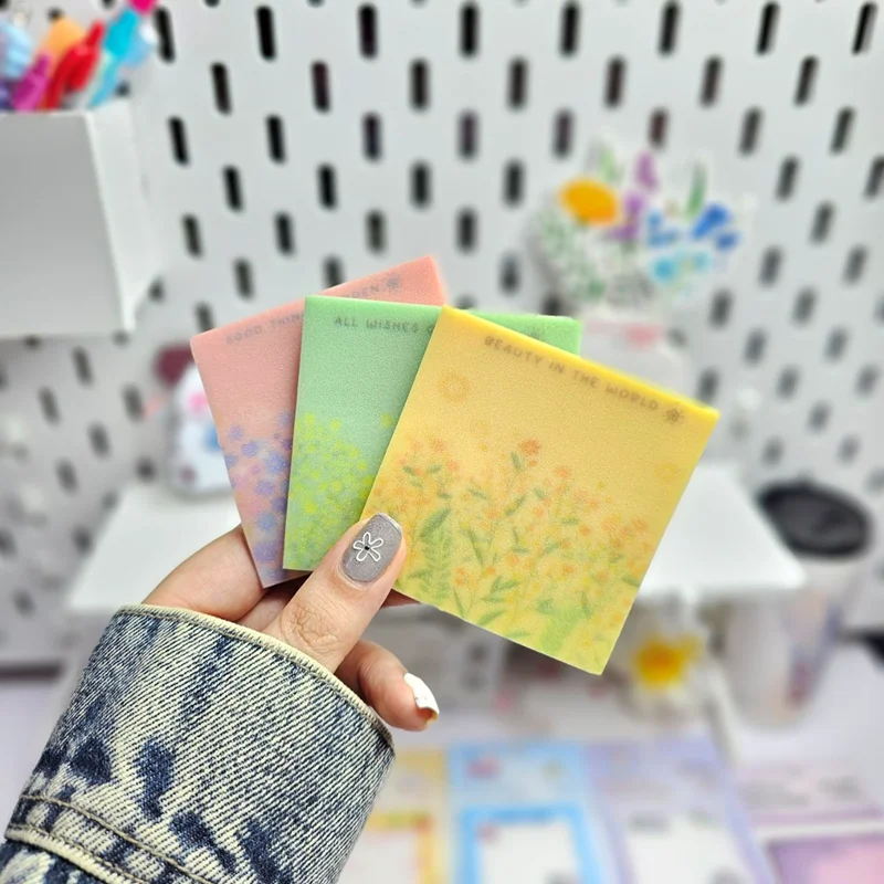 استیک نوت شاین دار طرح گل