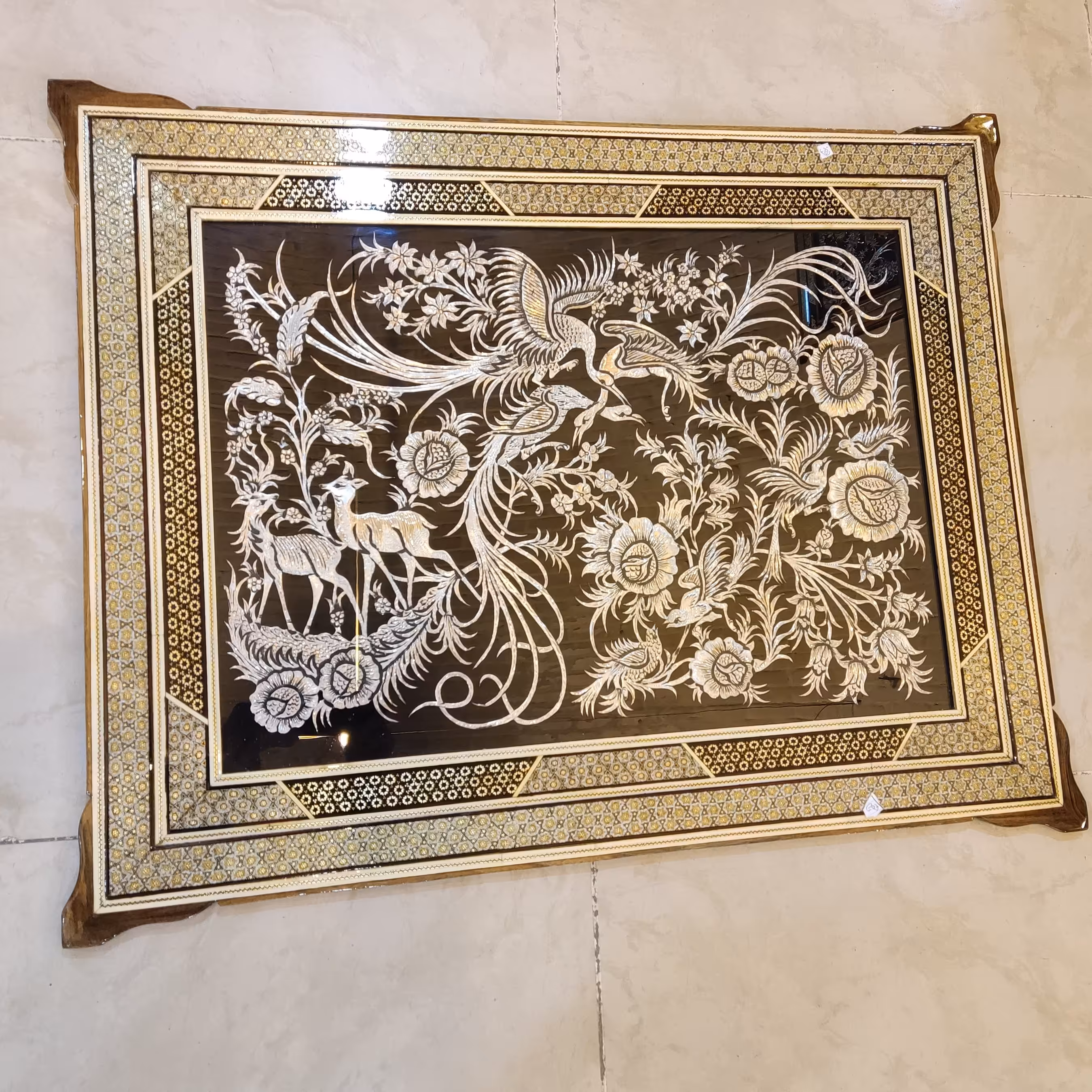 تابلو تمام خاتم قلمزنی