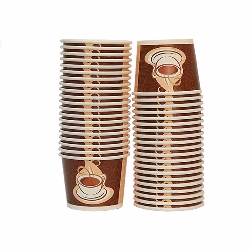 لیوان یکبار مصرف کاغذی دبل 120cc - بسته 50 عددی