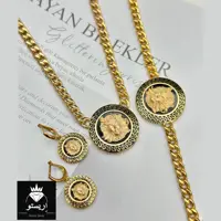 سرویس نقره ورساچه آبکاری طلا با عیار 925 و کیفیت درجه 1 کپی طلا