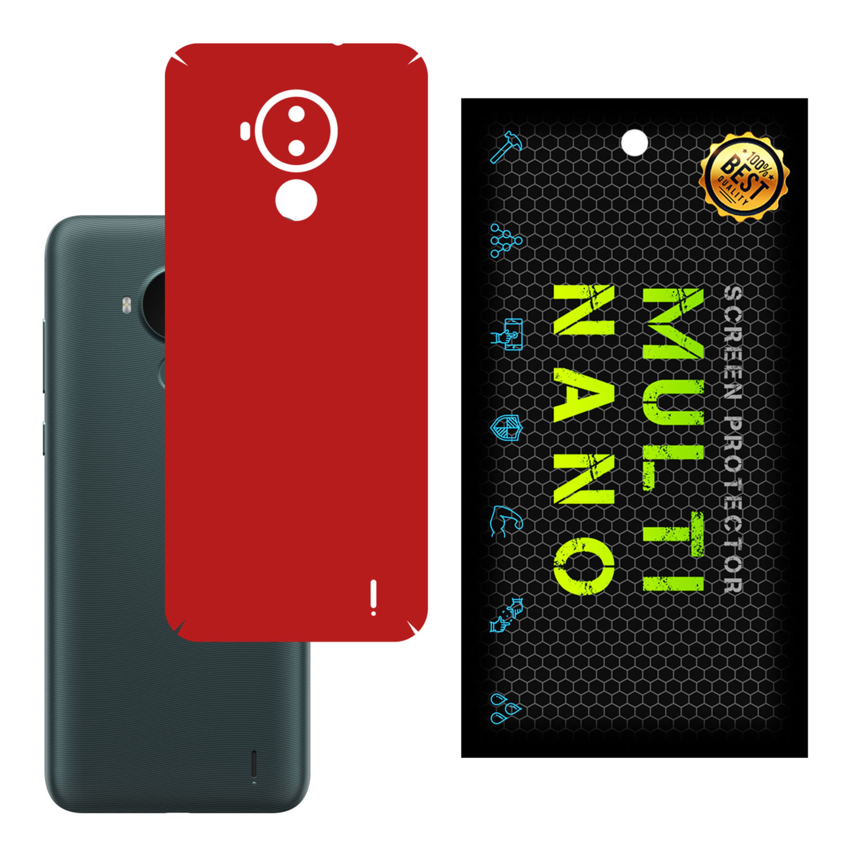 برچسب پوششی MultiNano مدل X-F1M-Red برای پشت موبایل  نوکیا  G21
