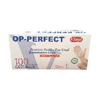 دستکش یکبار مصرف ونیل اپی پرفکت-OP-PERFECT  سایز LوM   