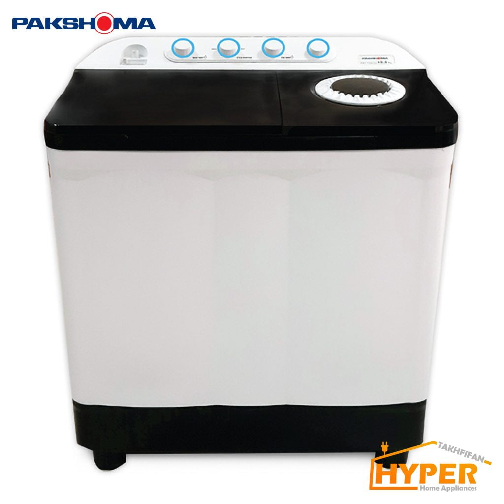 ماشین لباسشویی دوقلو پاکشوما PWF-1564AJ سفید 15.5 کیلویی