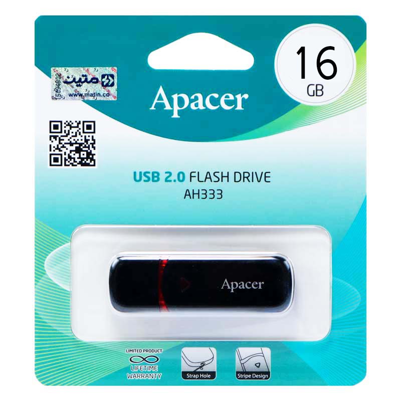 فلش 16 گیگ اپیسر Apacer AH333 مشکی