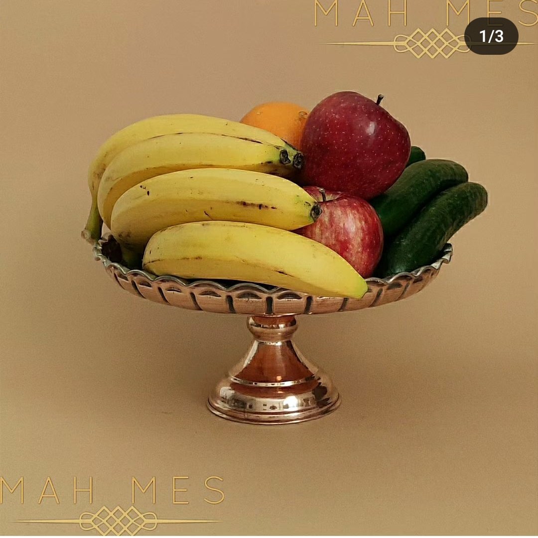 سینی مسی سایز 2 پایه وسط کد 59