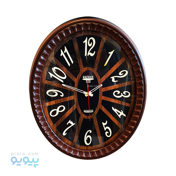 ساعت دیواری ساغر 213 بیضی شکل